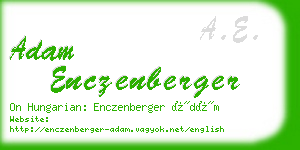 adam enczenberger business card